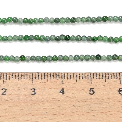 Natural Myanmar Jade/Burmese Jade Beads Strands G-A322-A02-2mm-1