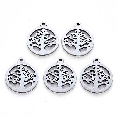 Non-Tarnish 201 Stainless Steel Pendants STAS-N092-17-1
