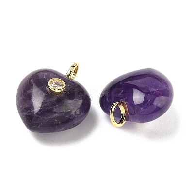 Natural Amethyst Pendants G-B180-03G-07-1