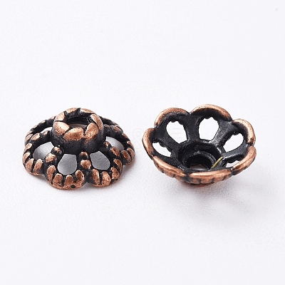 Tibetan Style Bead Caps LS-RLF0761Y-NF-1