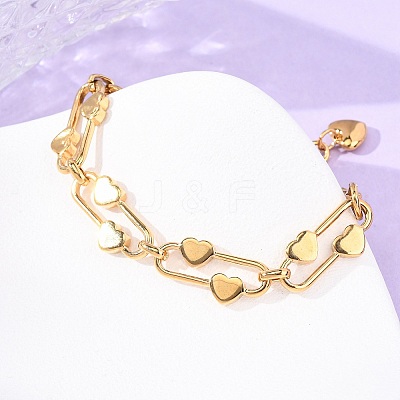 304 Stainless Steel Chain Bracelets BJEW-P379-01G-1