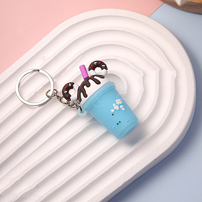 Milk Tea PVC Bag Keychain PW-WG2786B-01-1