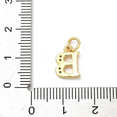 Brass Micro Pave Cubic Zirconia Charms KK-I382-03G-B-1