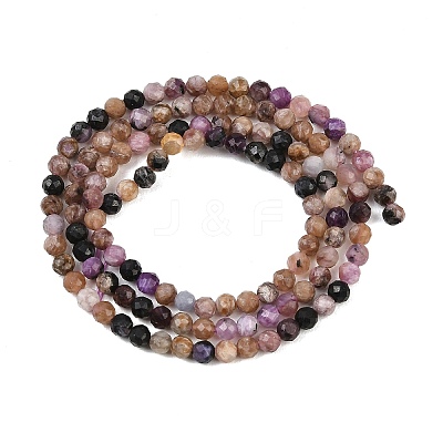 Natural Charoite Beads Strands G-P618-3mm-04-1