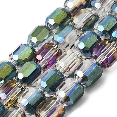 Electroplate Glass Beads Strands GLAA-G112-07I-1