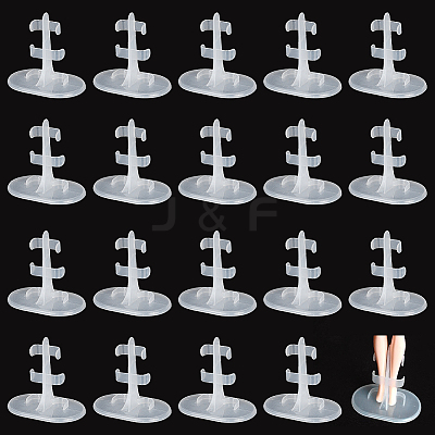 Transparent Plastic Doll Standing Bracket AJEW-WH0312-71-1