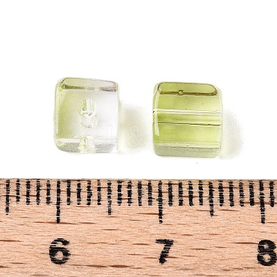 Baking Paint Transparent Glass Beads DGLA-N005-01A-06-1