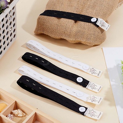 10Pcs 2 Colors TPU Elastic Binding Straps FIND-GF0004-18-1