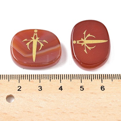 4Pcs 4 Styles Natural Carnelian Display Decorations G-F786-02C-02-1