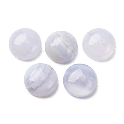 Natural Blue Lace Agate Cabochons G-O185-01H-02-1