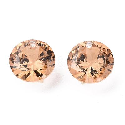 Cubic Zirconia Charms ZIRC-N033-C-06-1
