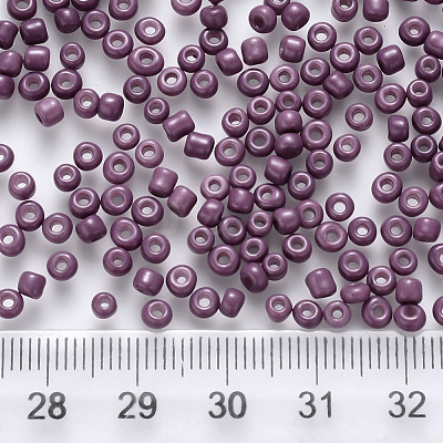 12/0 Baking Paint Glass Round Seed Beads SEED-S036-01A-18-1