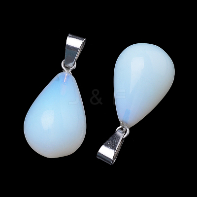Teardrop Opalite Pendants X-G-Q435-05-1