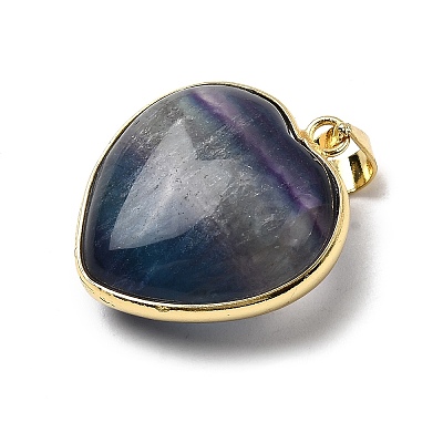 Natural Fluorite Pendants G-B149-10G-08-1