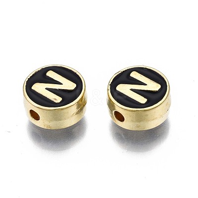 Alloy Enamel Beads ENAM-N052-006-02N-RS-1