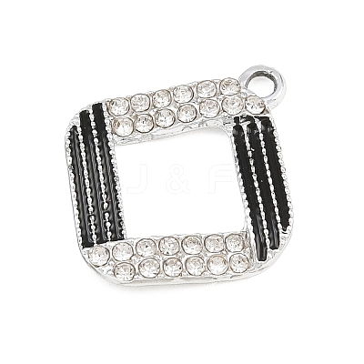 Alloy Rhinestone Pendants RB-CBA332B-07D-P-1