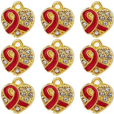 Alloy Rhinestone Pendants ENAM-SC0003-34-1