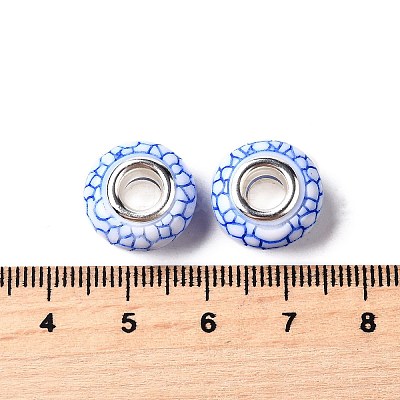 Opaque Resin European Beads RESI-C055-01G-1