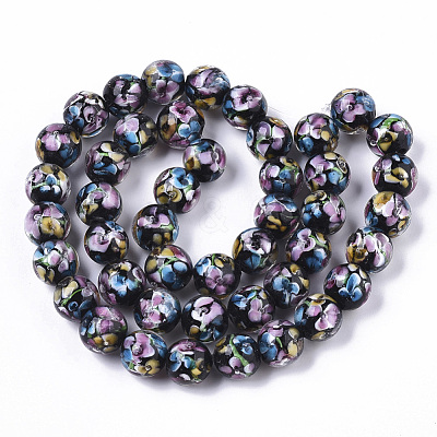 Handmade Lampwork Beads Strands LAMP-T007-04A-1