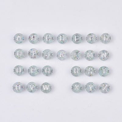 Plating Transparent Acrylic Beads X-TACR-T008-01B-1