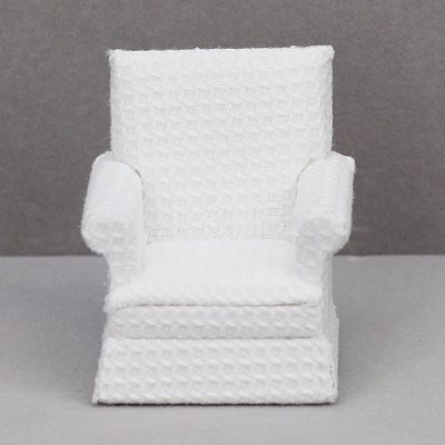 Wood & Fabric Armchair Sofa Miniature Ornaments PW-WG887AE-01-1