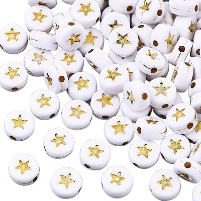 Opaque Acrylic Beads PACR-SZ0001-004B-01A-1