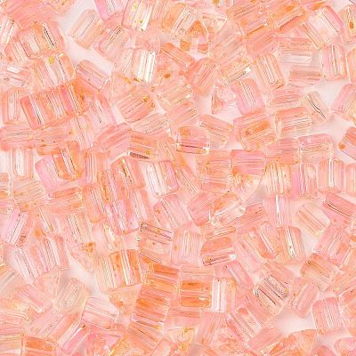 Transparent Spray Painted Glass Seed Beads SEED-L011-10A-10-1