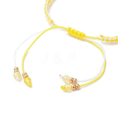 Dyed Natural Agate Beaded Braided Bead Bracelets BJEW-MZ00253-04-1
