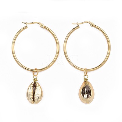 304 Stainless Steel Hoop Earrings EJEW-JE03173-1