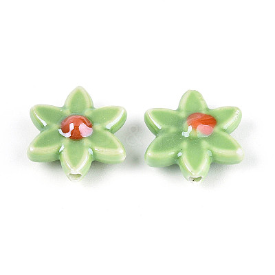 Handmade Porcelain Beads PORC-N008-10D-01-1