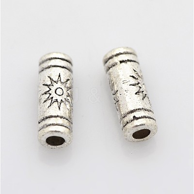 Tibetan Silver Tube Beads LS-LF0614Y-NF-1