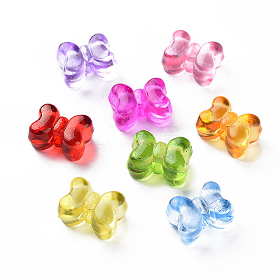 Transparent Acrylic Beads X-MACR-N013-004-1