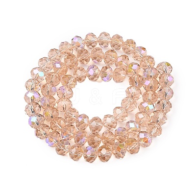 Electroplate Glass Beads Strands EGLA-A044-T8mm-L20-1