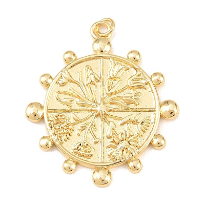 Brass Pendants KK-C162-017G-1