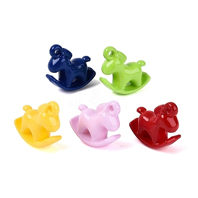 Baking Paint Acrylic Pendants OACR-N162-02-1