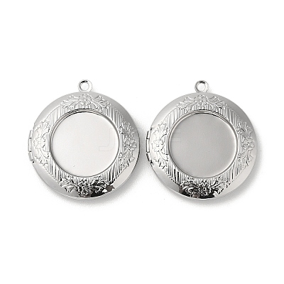 Brass Locket Pendants KK-K277-08P-NR-1