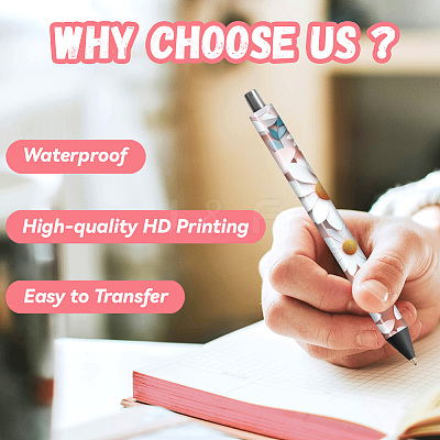 12Pcs Plastic Rub on Transfer Stickers DIY-WH0611-017-1