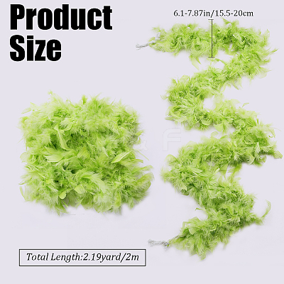 Turkey Feather Fluff Boa for Dancing DIY-WH0568-10E-1