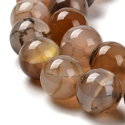 Natural Dragon Veins Agate Beads Strands G-H290-A01-01A-1