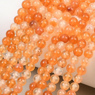 Natural Carnelian Beads Strands G-N0006-4mm-17-1