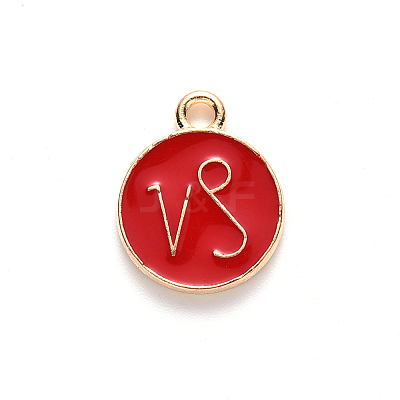 Alloy Enamel Pendants LS-ENAM-S124-01B-07E-1