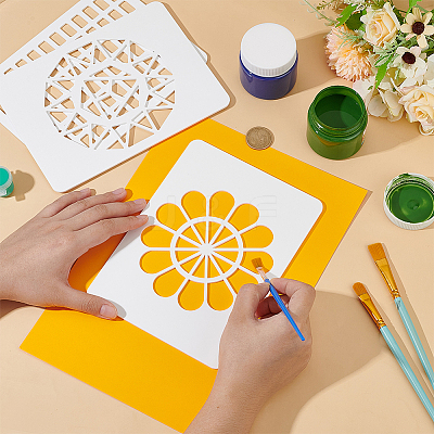 1 Set Acrylic Drawing Painting Stencils Templates DIY-BC0014-33A-1