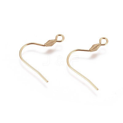 304 Stainless Steel Earring Hooks X-STAS-E464-07G-1