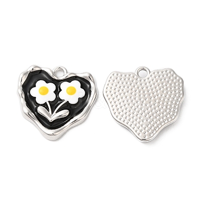 Alloy Enamel Pendants ENAM-D050-12P-1