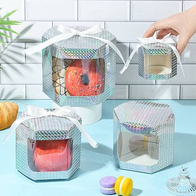 Hexagon Laser Window Paper Gift Boxes CON-FZC0002-001A-03-1
