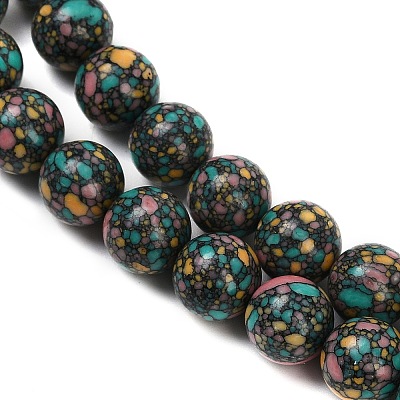 Natural Agate Beads Strands G-U030-C01-10mm-1