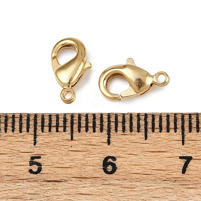 Brass Lobster Claw Clasps KK-901-G01-1