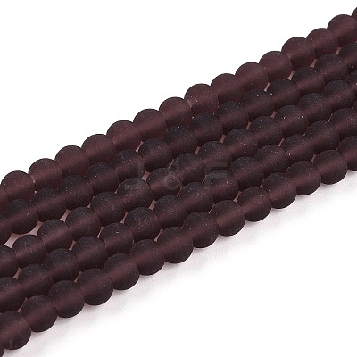Transparent Glass Beads Strands GLAA-T032-T4mm-MD19-1