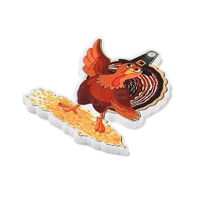 Thanksgiving Day Printed Acrylic Pendants OACR-I025-02B-1