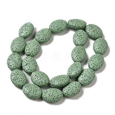 Natural Lava Rock Beads Strands G-O126-03A-M-1